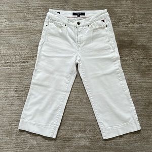 Hilfiger Jeans Tribeca Wide Crop White Size 2 EUC